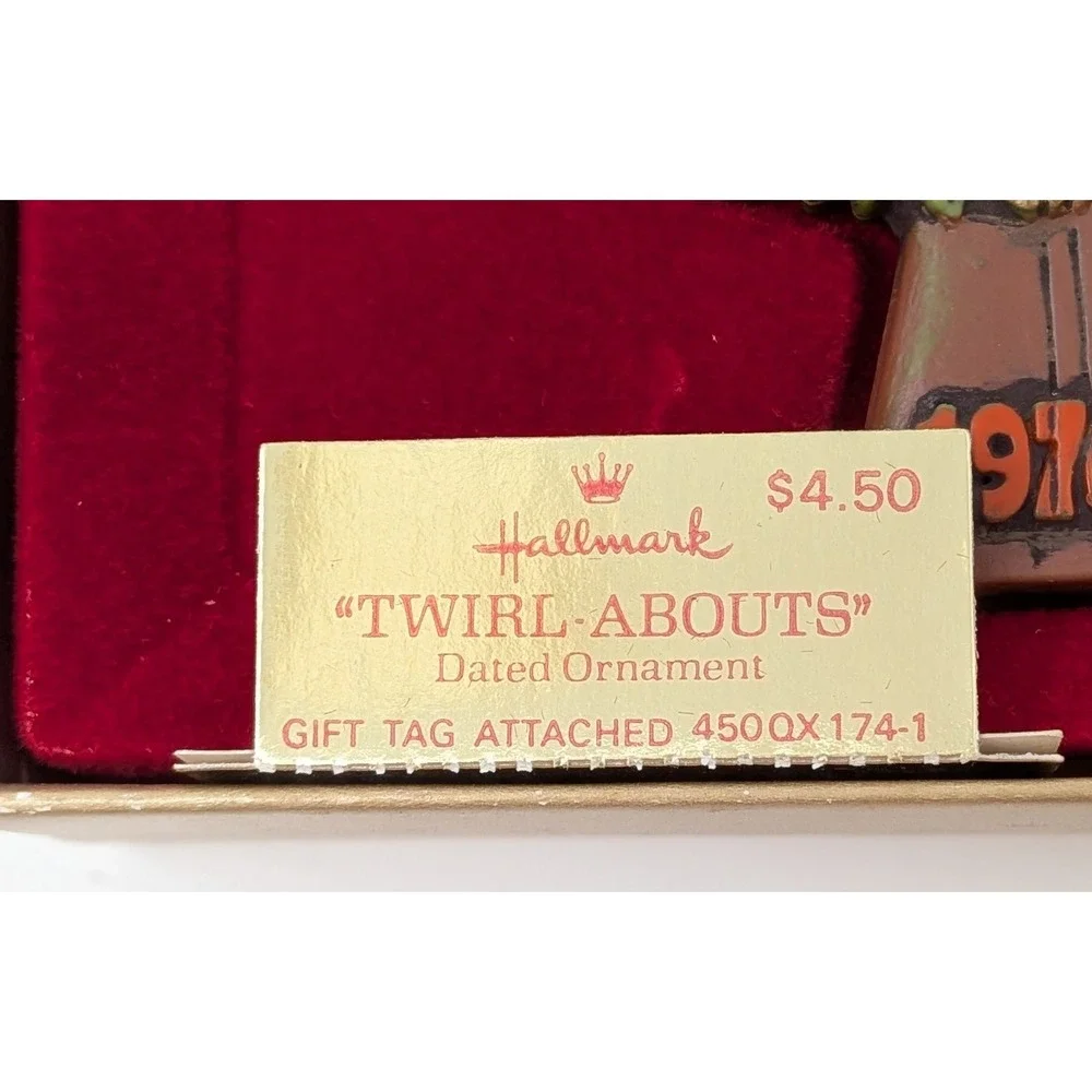 Hallmark Twirl Abouts Christmas Ornament Partridge In A Pear Tree 1976